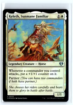 FOIL Keleth, Sunmane Familiar Commander Masters – MTG Magic the Gathering Card - Image 1