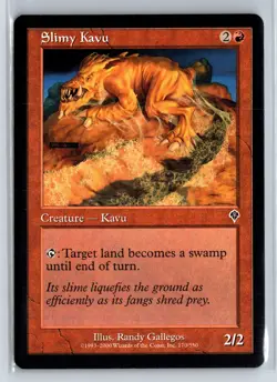 (3x) SLIMY KAVU - Invasion – MTG Magic the Gathering Card - Common - Image 1