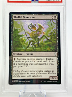 PSA 9 - THALLID OMNIVORE - Dominaria - MTG Magic the Gathering Card Slab - Image 3