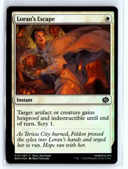 FOIL Loran's Escape The Brothers' War Common – MTG Magic the Gathering Card - Image 1