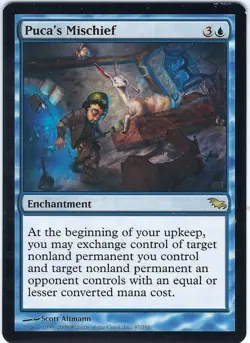 Puca's Mischief Shadowmoor Rare – MTG Magic the Gathering Card - Image 1