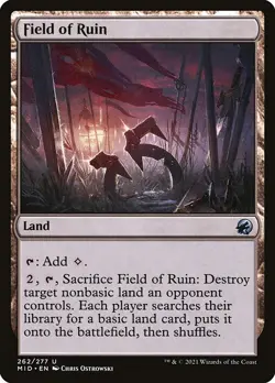 (2x FOIL) FIELD OF RUIN - Innistrad MID – MTG Magic the Gathering Card - Image 1