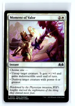 FOIL Moment of Valor Wilds of Eldraine Common – MTG Magic the Gathering Card - Image 1