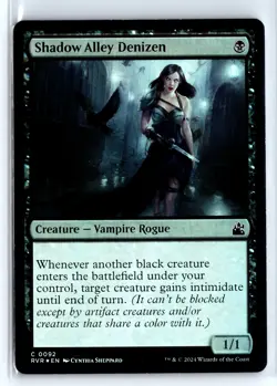 FOIL Shadow Alley Denizen Ravnica Remastered – MTG Magic the Gathering Card - Image 1