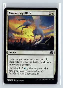 (2x) Foil MOMENTARY BLINK – MTG Magic the Gathering Card – Double Masters 2022 - Image 1