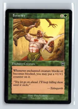 (3x) FEROCITY – MTG Magic the Gathering Card – Mercadian Masques – Common - Image 1