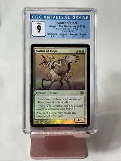 Foil CGC 9 - AVATAR OF HOPE - 8th Graded MTG Magic the Gathering Card - Image 1