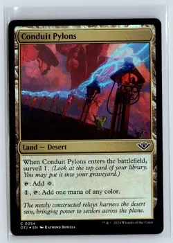 (4x) FOIL Conduit Pylons Outlaws of Thunder Junction MTG Magic the Gathering - Image 1