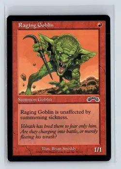 (2x) RAGING GOBLIN – MTG Magic the Gathering Card – Exodus – Common - Image 1