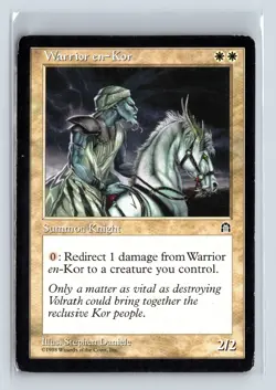 WARRIOR EN-KOR – MTG Magic the Gathering Card – Stronghold – Uncommon - Image 1