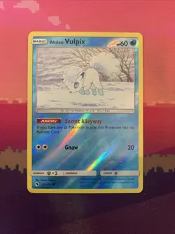 Pokemon Card Alolan Vulpix Lost Thunder Reverse Holo 53/214 Near Mint - Image 1