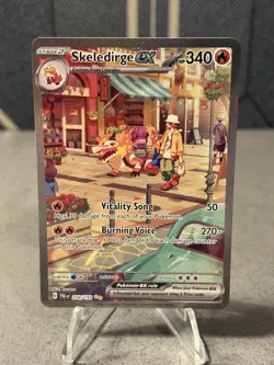 Pokemon Skeledirge EX Holo Card Paldea Evolved, Near Mint Condition, 258/193 - Image 1