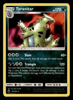 Tyranitar 87/168 Rare Celestial Storm Holo Pokemon NM - Image 1