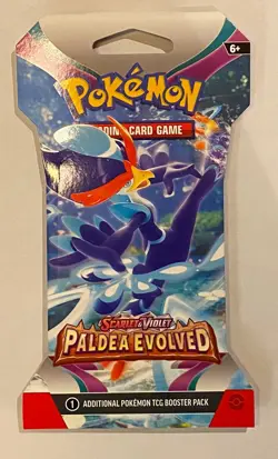 Pokemon TCG Paldea Evolved Sleeved Booster Packs, Lot of 10, Sealed New - Image 2