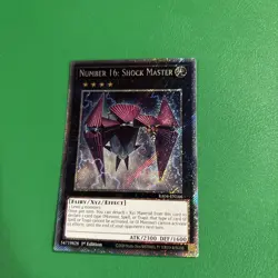 Number 16: Shock Master 1st Edition Platinum Secret Rare RA04-EN166 Yu-Gi-Oh! - Image 3