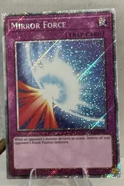 YUGIOH MIRROR FORCE PLATINUM SECRET RARE RA03-EN093 1st EDITION MINT Yu-Gi-Oh! - Image 2