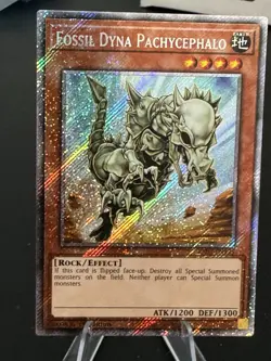 YuGiOh FOSSIL DYNA PACHYCEPHALO Platinum Secret Rare RA03-EN195 MINT YU-Gi-OH - Image 2