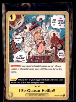 One Piece 500 Years in The Future OP07-115 I Re-Quasar Helllp!! 4 card lot - Image 1