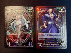 ONE PIECE LOT - Stussy SP OP07-085 and Silvers Rayleigh SP OP09-005 - NM/M - Image 1