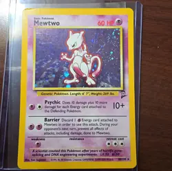 Mewtwo 10/130 Holo - Base Set 2 - Pokemon Card - LP Condition (see photos) - Image 1