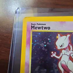 Mewtwo 10/130 Holo - Base Set 2 - Pokemon Card - LP Condition (see photos) - Image 2