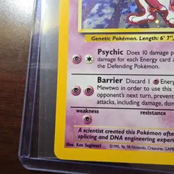 Mewtwo 10/130 Holo - Base Set 2 - Pokemon Card - LP Condition (see photos) - Image 4