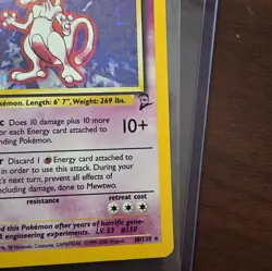 Mewtwo 10/130 Holo - Base Set 2 - Pokemon Card - LP Condition (see photos) - Image 5