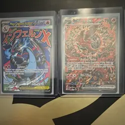 Pokemon 2 Foil Cards Lot Featuring Mega Charizard X EX & Oricorio - Image 1