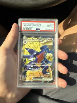 Cynthia’s Garchomp Ex Destined Rivals PSA Graded 10 Pokemon Card - Image 1