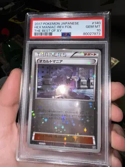 Pokemon Cards 2017 Japanese Hex Maniac Reverse Star Foil Best Of Xy PSA 10 Gem - Image 3