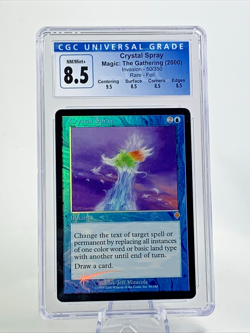 CGC 8.5 – CRYSTAL SPRAY Foil – Invasion – MTG Magic the Gathering Card - Image 1