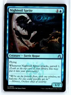 FOIL Nightveil Sprite Ravnica Remastered – MTG Magic the Gathering Card - Image 1