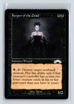 (3x) KEEPER OF THE DEAD – MTG Magic the Gathering Card – Exodus – Uncommon - Image 1