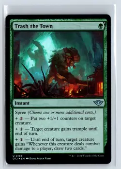 (2x) FOIL Trash the Town Outlaws of Thunder Junction MTG Magic the Gathering - Image 1