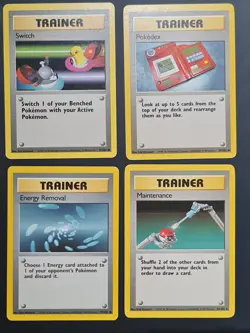 Switch 95/102 Pokedex 87/102 Maintenance 83/102 ER 92/102 - Base Set Pokemon TCG - Image 1