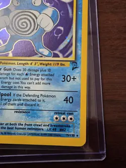 Poliwrath - Base Set 2 - 15/130 - Holo Rare Pokemon TCG Unlimited Edition LP x1 - Image 4