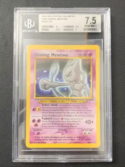RARE 2002 Shining Mewtwo 109/105 BGS 7.5 Neo Destiny ENG Pokemon - Image 1
