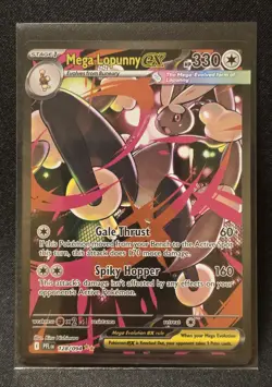 Pokemon Lopunny EX SIR 128/094 Me02: Phantasmal Flames Holo Mint Condition - Image 1