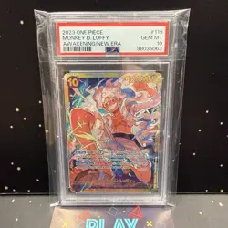 MONKEY D LUFFY OP05-119 SEC ONE PIECE PSA 10 GEM MINT GRADATA 2023 ENG INGLESE - Image 2