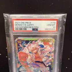 MONKEY D LUFFY OP05-119 SEC ONE PIECE PSA 10 GEM MINT GRADATA 2023 ENG INGLESE - Image 3