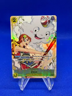 One Piece A Fist of Divine Speed Zeus OP11-106 Alternate Alt Art Rare NM - Image 1