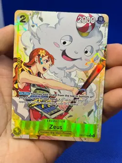 One Piece A Fist of Divine Speed Zeus OP11-106 Alternate Alt Art Rare NM - Image 2