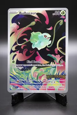 Bulbasaur 133/132 MEG Pokemon Card NM Illustration Rare 2025 Mega Evolution - Image 1