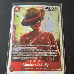 One Piece Monkey D. Luffy Card Game OP12-015 SR Legacy of the Master - Image 1