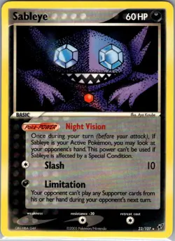 Sableye 23/107 Non Holo Deoxys - Pokemon Card - NM - Image 1