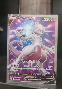 Mewtwo Fullart Alt Art Holo Promo SWSH229 Pokemon Card Collection - Image 1