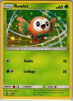 Rowlet SM22 Holo SM Promos - Pokemon Card - NM - Image 1