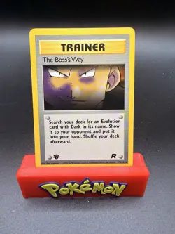 Pokemon 1st Edition The Boss's Way 73/82 Team Rocket Pokemon Card Vintage Vtg NM - Image 1