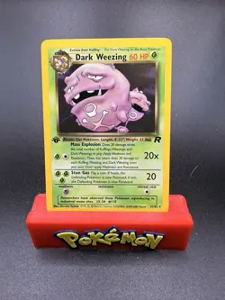 Dark Weezing 31/82 1st Edition Near Mint Rare Team Rocket 2000 Pokemon Card WOTC - Image 1