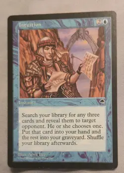 x1x Intuition - Tempest - Moderate Play - MTG - Image 1